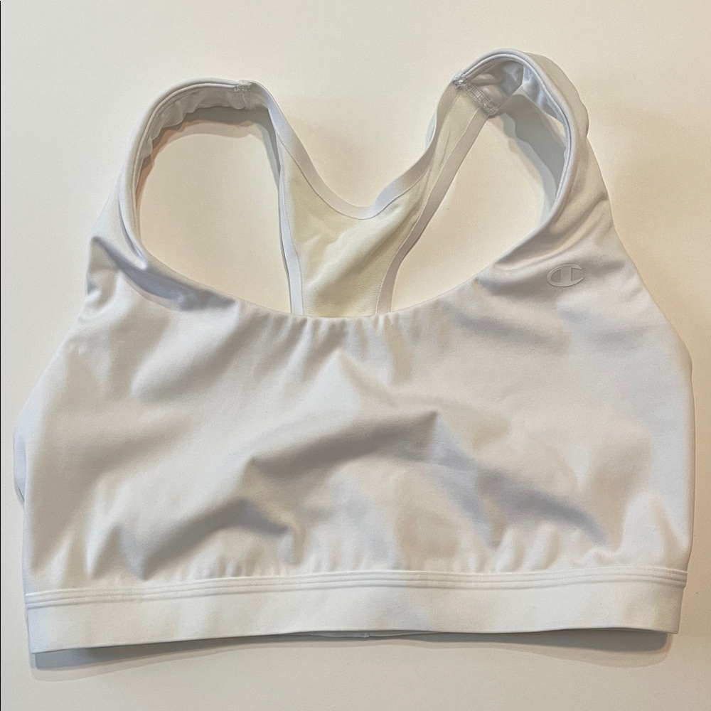 Champion Women's Classic White Sports Bra